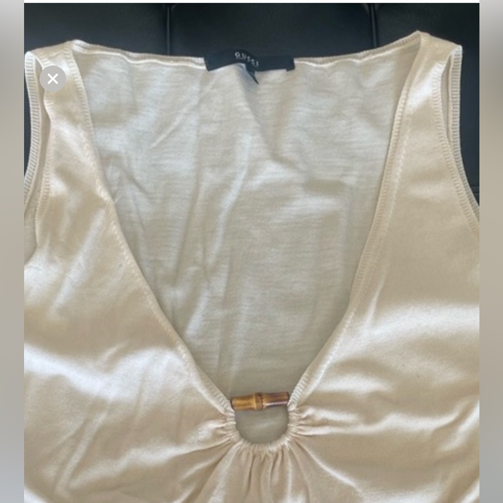 VINTAGE GUCCI RARE BAMBOO LOGO TOP